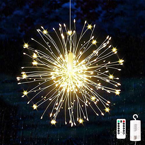 KIKILIVE Feuerwerk Lichterketten feuerwerk Lichter Feuerwerk LED Licht Kupferdraht Feuerwerk Lichter Weihnachten Feuerwerk Zeichenfolge 8 Modi wasserdicht mit Fernbedienung 1 Stück KIKILIVE Feuerwerk Lichterketten feuerwerk Lichter Feuerwerk LED Licht Kupferdraht Feuerwerk Lichter Weihnachten Feuerwerk Zeichenfolge 8 Modi wasserdicht mit Fernbedienung 1 Stück von KIKILIVE