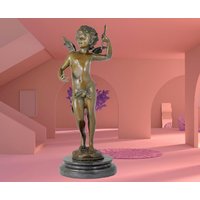 Bronzeskulptur „Amor" von KIKOOYOUARTDECO