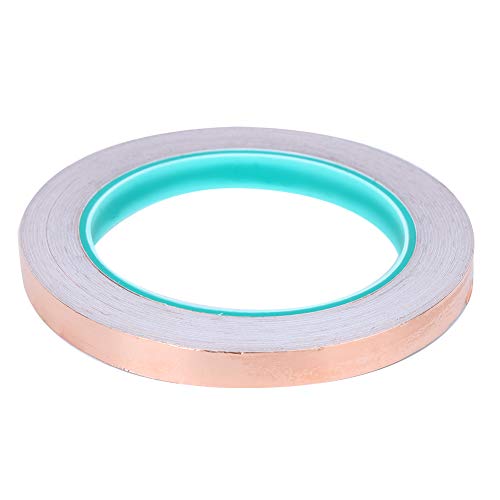 Doppelseitiges Kupferfolienband, 10 mm x 20 m leitfähiges Kupferfolienklebeband für elektromagnetische Abschirmung von SYNYEY