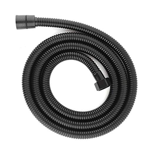Duschkopfschlauch, schwarz Wasserdichter flexibler Duschschlauch aus rostfreiem Stahl Ersatz für / 2 "Gewinde von KIKYO