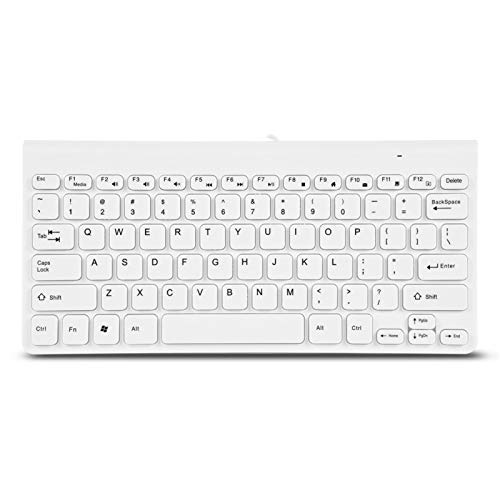 KIKYO Keyboar Mouse EET, ultradünne USB-Tastatur Tastatur Optische Maus Mäuse Set Maus Mäuse Set Combo(White) von KIKYO