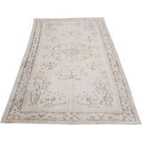 Beige Oushak Teppich, Handgeknüpfter Wollteppich, Vintage Traditioneller Teppich Beige Oushak Teppich, Handgeknüpfter Wollteppich, Vintage Traditioneller Teppich von KILIMCONCEPT