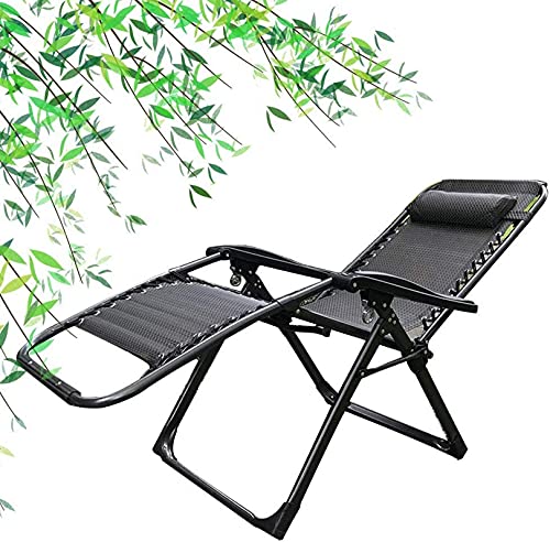 KILLCRIT Schwerelosigkeits-Liegestühle mit Netzrücken, Terrassen-Loungesessel, mit Verstellbarer Rückenlehne, Liegestuhl für den Strand, Pool-Chaise von KILLCRIT
