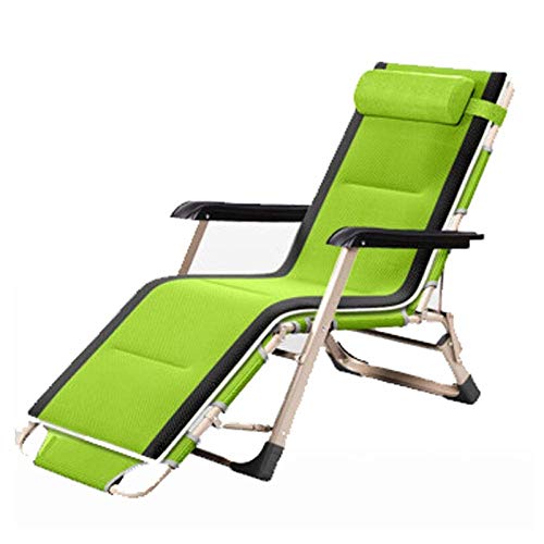 KILLCRIT Verstellbare Sonnenliegen und Lounge-Stühle eignen Sich für Außenterrassen, Strände, Schwimmbäder, Terrassen, Liegestühle, Gärten usw. Grün von KILLCRIT