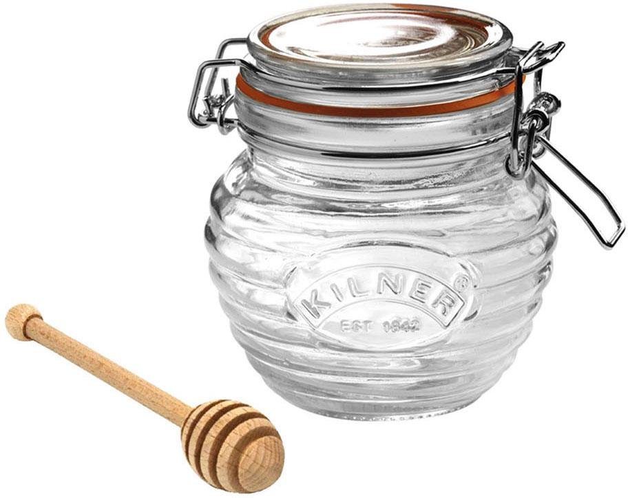 KILNER Honigglas, Glas, (1-tlg), inkl. Honigportionierer von KILNER