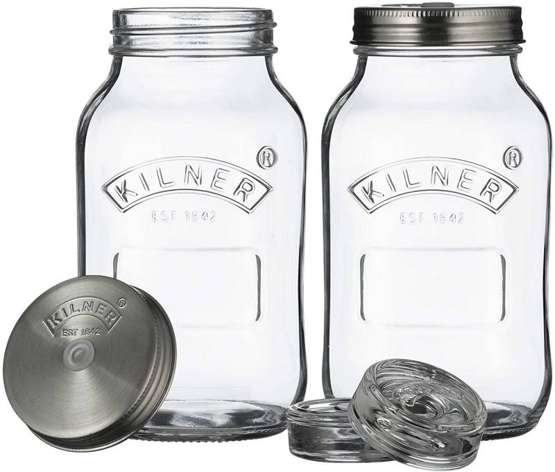 KILNER Kochtopf Kilner, Fermentiergläser-Set, 2er Set à 1 Liter KILNER Kochtopf Kilner, Fermentiergläser-Set, 2er Set à 1 Liter von KILNER