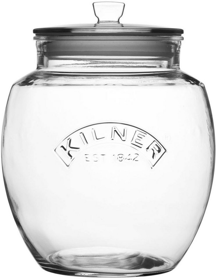 KILNER Vorratsglas, Glas, (1-tlg), mit luftdichtem Deckel, 4 Liter von KILNER