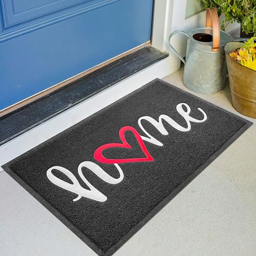 KILOCOCO Fußmatte für den Außenbereich, lustige Hausmatte, rutschfeste Fußmatte für Eingang, Innenbereich, für Garage, Terrasse, 61 x 91,4 cm, Schwarz von KILOCOCO