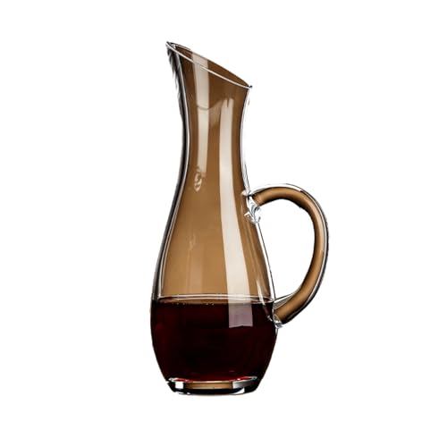 Französisches Retro-Glas, schlicht, exquisit, mit explosionsgeschütztem Rotweinspender, gerader 1000-ml-Topf von KILUOMUG