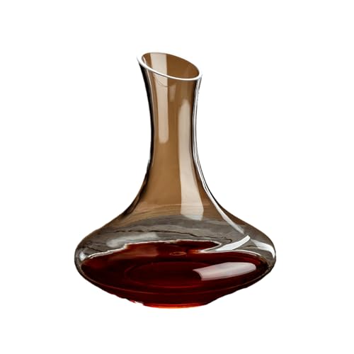 Französisches Retro-einfaches und exquisites High-End-Glas mit explosionsgeschütztem Rotweinspender, 1800 ml ohne Griff. von KILUOMUG