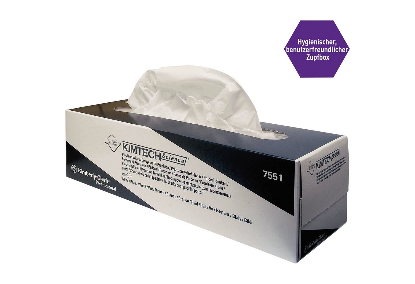KIMBERLY-CLARK SCIENCE Wischtuch 1-lagig 30x30cm weiß PA= 196 Stk Reinigungstuch (Papier) von KIMBERLY-CLARK