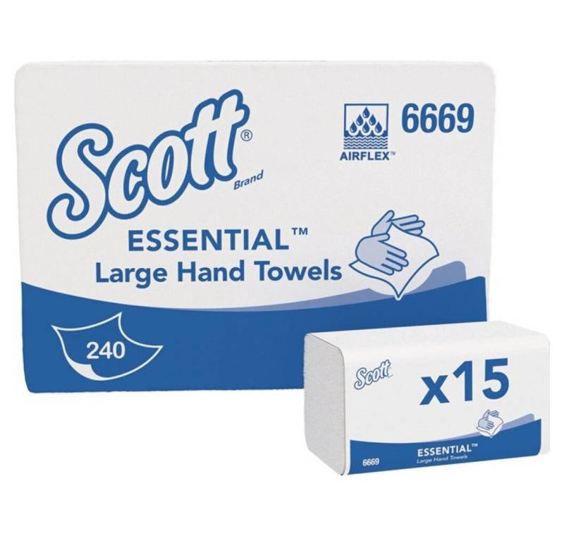 KIMBERLY-CLARK Strandtücher Falthandtuch 6669 1-lagig weiß L318xB200 1-lagig weiß von KIMBERLY-CLARK
