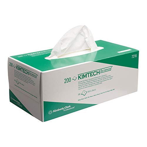 Kimtech Science Hochabsorbierendes, fusselfreies Wischtuch in einer Box für den Laborgebrauch. | 200 Stück (1er Pack) von Kimberly-Clark
