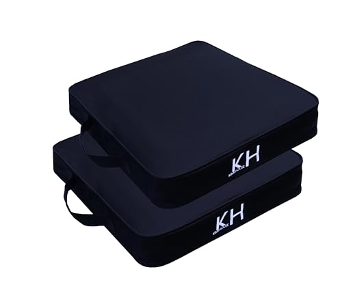 KIMI HOUSE Schwarzes Stadion-Sitzkissen, 2 Stück, Boot, Kanu, Kajak, Sitzkissen, Bleicher-Sitzkissen, tragbares und extra dickes Kissen für alle Veranstaltungen im Freien KIMI HOUSE Schwarzes Stadion-Sitzkissen, 2 Stück, Boot, Kanu, Kajak, Sitzkissen, Bleicher-Sitzkissen, tragbares und extra dickes Kissen für alle Veranstaltungen im Freien von KIMI HOUSE