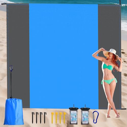 KIMIGO Picknickdecke Wasserdicht 200×210 cm,Picknickdecke Campingdecke XXL,wasserdichte Sanddichte,Extra Groß Outdoor Stranddecke für Outdoor,Camping,Strand,Park,Festival & Picknick von KIMIGO