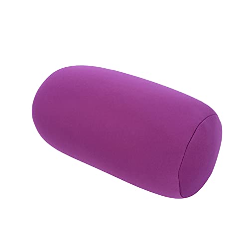 1 X Kissen Micro Mini Microbead Kissenrolle Kissen Travel Home Seat Sleeping Nackenstütze Schwarz (Lila) von KIMISS