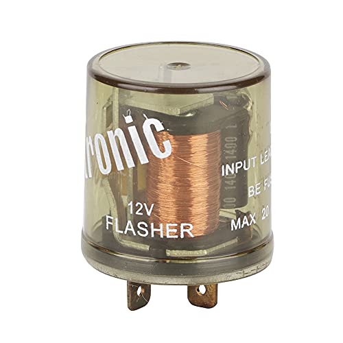 12 V robustes elektronisches LED-Blinker-Blinkrelais, rundes 2-poliges Blinkrelais von KIMISS