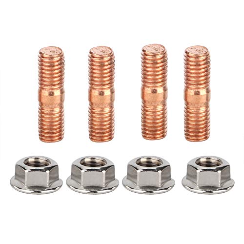 4 * Schraube,M10x1.50 50mmThread T3 T4 T6 Hochfeste Turbobolzen-Kit Flanschmuttern Geeignet für Turbinen und Verteiler bei hohen Temperaturen und hohem Druck von KIMISS