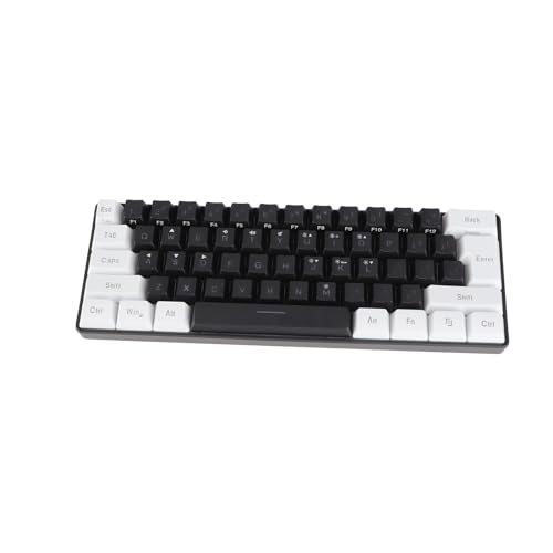 KIMISS Aming 60 Prozent -RGB-Gaming-Tastatur mit 61 Tasten – Ergonomisches Design für den Büro- und Geschäftsgebrauch (Black) von KIMISS