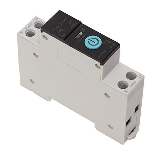 Din Rail Circuit Breaker Smart Wifi Switch Handy Fernbedienung 3 Timing-Modi für Haushaltsgeräte Din Rail Circuit Breaker (10 A) von KIMISS