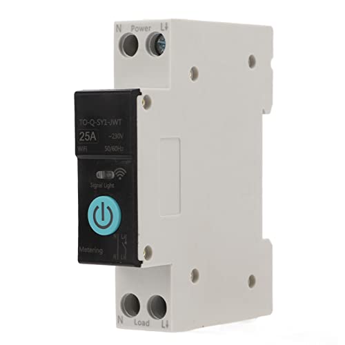 Din Rail Circuit Breaker Smart Wifi Switch Handy Fernbedienung 3 Timing-Modi für Haushaltsgeräte Din Rail Circuit Breaker (25A) von KIMISS