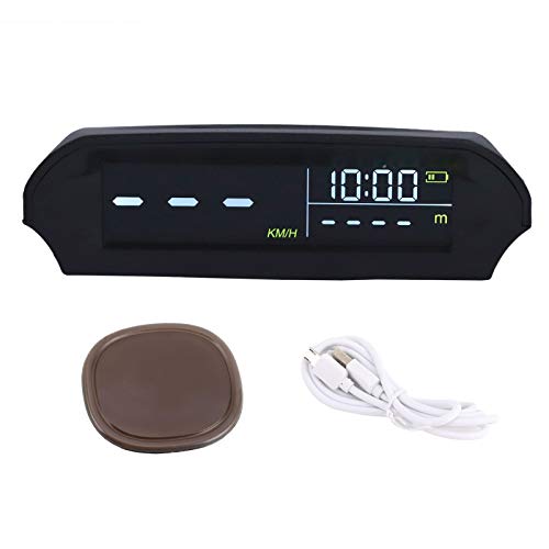 GPS Solar HUD Display,1 x Gastgeber, Universelles Auto-HUD-Head-Up-Display, Multifunktionsprojektor GPS-Tachometer Solaraufladung Digitaler GPS-Tachometer von KIMISS