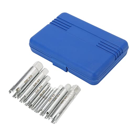 Gewindebohrer-Ausdreher-Set Zum Einfachen Entfernen Gebrochener Schrauben. 10-teiliges Werkzeug aus Vergütetem Legiertem Stahl mit Aufbewahrungsbox Zum Entfernen Abisolierter Gewindebohrer-Ausdreher-Set Zum Einfachen Entfernen Gebrochener Schrauben. 10-teiliges Werkzeug aus Vergütetem Legiertem Stahl mit Aufbewahrungsbox Zum Entfernen Abisolierter von KIMISS