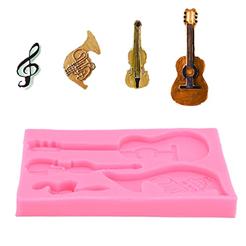 Gitarre Silikonform Gitarre Schokolade V Form Silikon Gitarre Form Silikonform Schokolade Fondant Kuchen Dekoration Form für Zuhause Bäckerei Küche von KIMISS