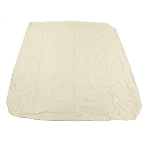 Hochleistungs - -Abdeckung Im Freien Badewannenabdeckung 190 Silberbeschichtete Polyester TAFT Spa Bad Regenfisch Abdeckung 210x210 X 30 cm (Beige) von KIMISS