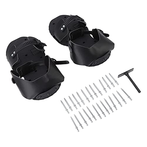 KIMISS 1 Paar Garten Spike Sandalen - PU Lawn Lerator -Schuhe für Effektive Garten und Gartengesundheit, Schwarzer Gartenzubehör von KIMISS