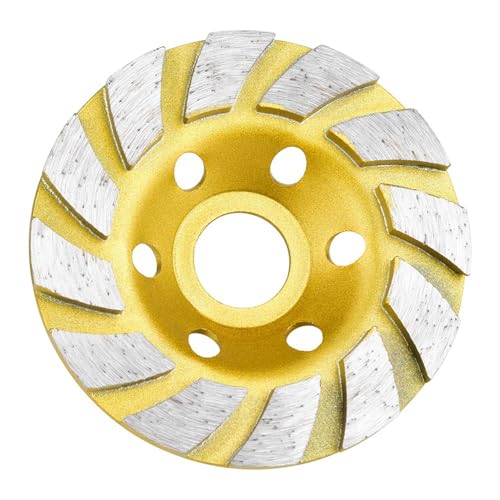 KIMISS 100 Mm Schleifbecherbeton, Stein, Keramikpolieren-Hochgeschwindigkeitswerkzeug mit 12 Segmenten, Passt die Meisten Winkelschleife an von KIMISS