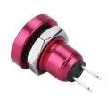 KIMISS 1A 24V 8mm Mini Wasserdicht Auto Momentary Push Button Power Switch Zink Aluminium Legierung(Rot) von KIMISS