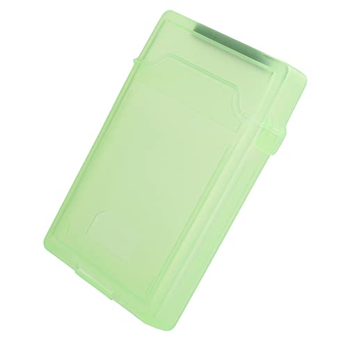 KIMISS 2,5-Zoll-Festplatte, Material HDD SSD Staubdicht und Aufbewahrungsbox ABS Antistatische Schutzhülle (Weiß) (Grün) von KIMISS