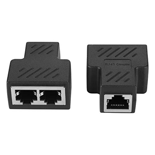 KIMISS 2 STÜCKE 3,5 MM Stecker, RJ45 8-Kern-Klinkensplitter SATA Zum Lüfter 3-Kanal-Netzwerk-Netzadapter POE-Verteiler von KIMISS