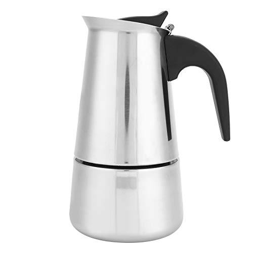 KIMISS 200 Ml Tragbarer Moka -Topf aus Edelstahl - Kaffeemaschine für Heim, Büro und Reisen Macht 4 Tassen, Latte oder Cappuccino KIMISS 200 Ml Tragbarer Moka -Topf aus Edelstahl - Kaffeemaschine für Heim, Büro und Reisen Macht 4 Tassen, Latte oder Cappuccino von KIMISS