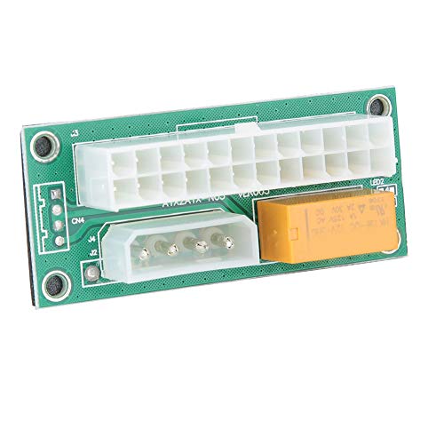 KIMISS 24 -pin -Dual Netzteil Versorgung Synchroner Startermodul Kabeldraht Extender Board Mining 4Pin von KIMISS
