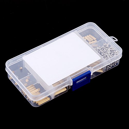 KIMISS 270pcs M2 M2 Brass Female Weibliche Standoff-Schrauben Sortiment Kit Motherboard und PCB-vielseitige Hochwertige Befestigungselemente mit Aufbewahrungsbox KIMISS 270pcs M2 M2 Brass Female Weibliche Standoff-Schrauben Sortiment Kit Motherboard und PCB-vielseitige Hochwertige Befestigungselemente mit Aufbewahrungsbox von KIMISS