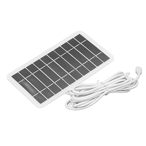 KIMISS 2W 5V Solarpanel -Ladegerät, Tragbares USB -Solarladegerät für den Außenbereich, Ideal für Mobile Geräte mit Geringem Stromverbrauch und Elektrogeräte von KIMISS