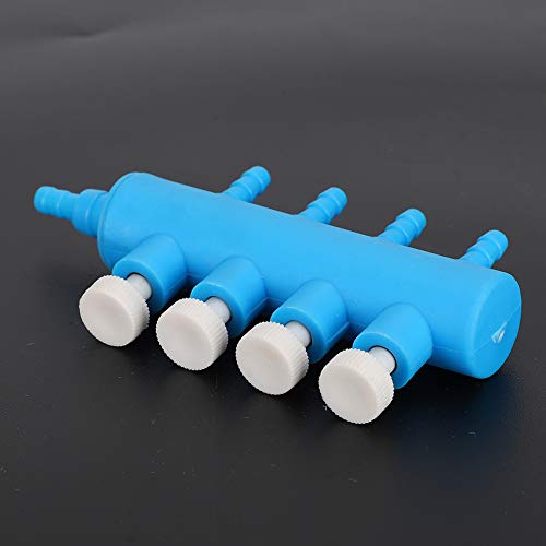 KIMISS 3 -Wege -Aquariumluft Splitter 2pcs Fischtankluftsplitterluftrohrverteiler (Eine Minute Vier) von KIMISS