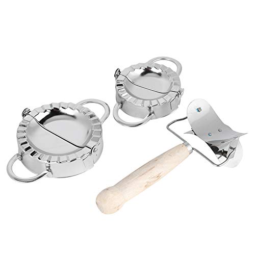KIMISS 304 Edelstahl -Knödel Hersteller -Set Manuell Knödelform mit Holzgriff und Wrapper Werkzeug für Müheloses Knödel, Wonton und Kuchenherstellung KIMISS 304 Edelstahl -Knödel Hersteller -Set Manuell Knödelform mit Holzgriff und Wrapper Werkzeug für Müheloses Knödel, Wonton und Kuchenherstellung von KIMISS