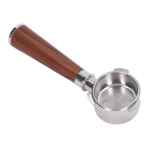 KIMISS 54mm Bodenloser Portafilter für 8 Serien 870/880 - Edelstahl & Abnehmbares Design für Easy Coffee Brewing (Typ A Rotsäurezweige) von KIMISS