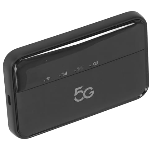 KIMISS 5G LTE -Mobilfunkdaten -SIM -Karte für Mobile Hotspot - 5G Mobile Hotspot für Reiseunterstützung 16 Geräte 10000mAh Typ C Lade 5G Tragbarer WiFi6 Mobile Hotspot mit SIM -Karte Slot von KIMISS