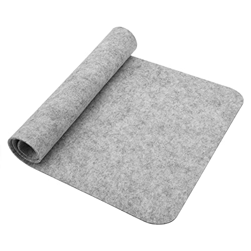 KIMISS 68 X 33 cm Polyester-Tischunterlage Schreibtisch Laptop-Matte Anti-Schreibtisch-Matte 30 X 60 Mauswolle Statische Computer-PC-Pads Dunkelgrau (Hellgrau) von KIMISS