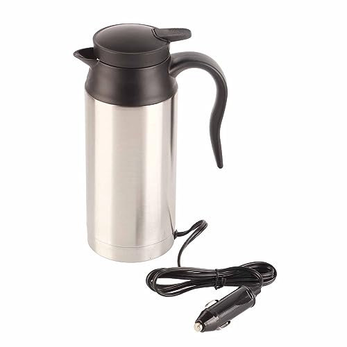 KIMISS 750ML Auto Wasserkocher, Edelstahl 12V Auto Heizung Tasse Kaffee Tee Thermoskanne Wasser Heizung Tasse Reisewasserkocher… von KIMISS