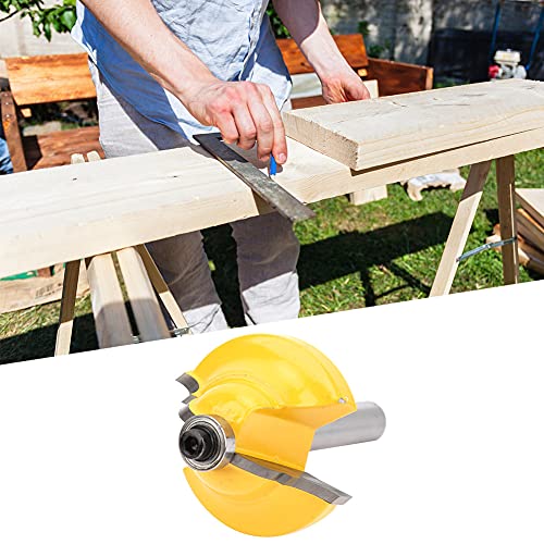 KIMISS 8mm Shank Double Roman Ogee Router Bit | Holzbearbeitungsschneider -Handläufe, Schranklinien und Dekorative Kanten (8*38.1MM) von KIMISS