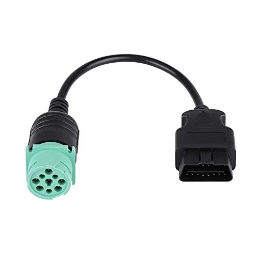 KIMISS 9 pin auf 16 pin obd2 lkw diagnosescanner kabel adapter j1962-j1939 für cummins dieselmotor (männlich) von KIMISS