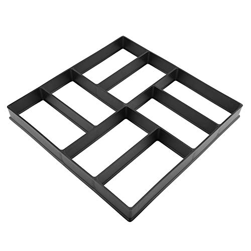 KIMISS Betonform Pflastersteine, Beton Stempel Matten Set Fertiger Form Schwarz Pp Harz Pflaster Pflaster Beton Form Trittstein Form Garten Rasen Fertiger Spaziergang von KIMISS