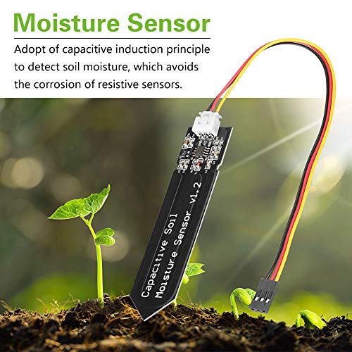 KIMISS Bodenfeuchtigkeitserkennung Kapazitischer Typ Bodenfeuchtigkeitssensor Korrosionsbeständiges Weitspannungs -Arbeitsmodul mit Kabel - Terrasse, Rasen und Garten KIMISS Bodenfeuchtigkeitserkennung Kapazitischer Typ Bodenfeuchtigkeitssensor Korrosionsbeständiges Weitspannungs -Arbeitsmodul mit Kabel - Terrasse, Rasen und Garten von KIMISS