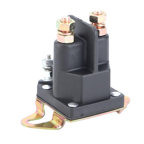 KIMISS Briggs and Stratton Starter Solenoid Solenoid Starter Schwarz Metall und Kunststoff 3 Pole Universal Starter Solenoid 12V für MTD 109946 146154 1753539 AM138497(33 331) (33-331) von KIMISS