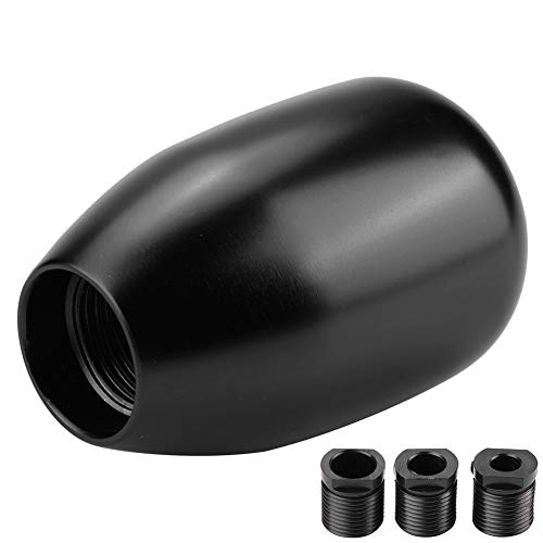 KIMISS Car 5-Gang Schaltknauf Schalthebel Schalthebel mit 3 Adaptern 8/10 / 12mm(Schwarz) von KIMISS